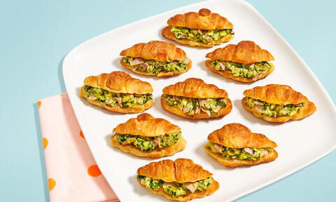 Ham & Spinach Croissant Bites