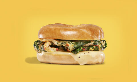 Bagel with Harissa Egg