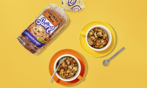 Cinnamon Raisin Swirl Bread Pudding