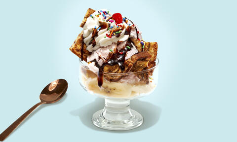 Swirl Bread Ice Cream Sundaes