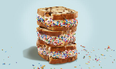 Cinnamon Swirl Ice Cream Sandwich