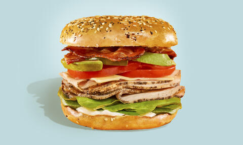 Club Sandwich Bagel