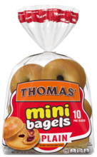 Thomas plain mini bagels