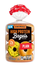 Thomas' High Protein Plain Bagels 4 pack