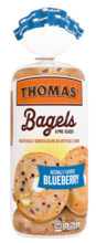 Thomas' Blueberry Bagels, 6 count, 18 oz