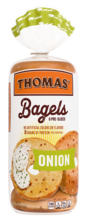 Thomas' Onion Bagels, 6 count, 18 oz