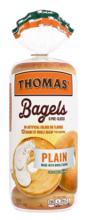Thomas' Plain With Whole Grains, 6 count, 18 oz