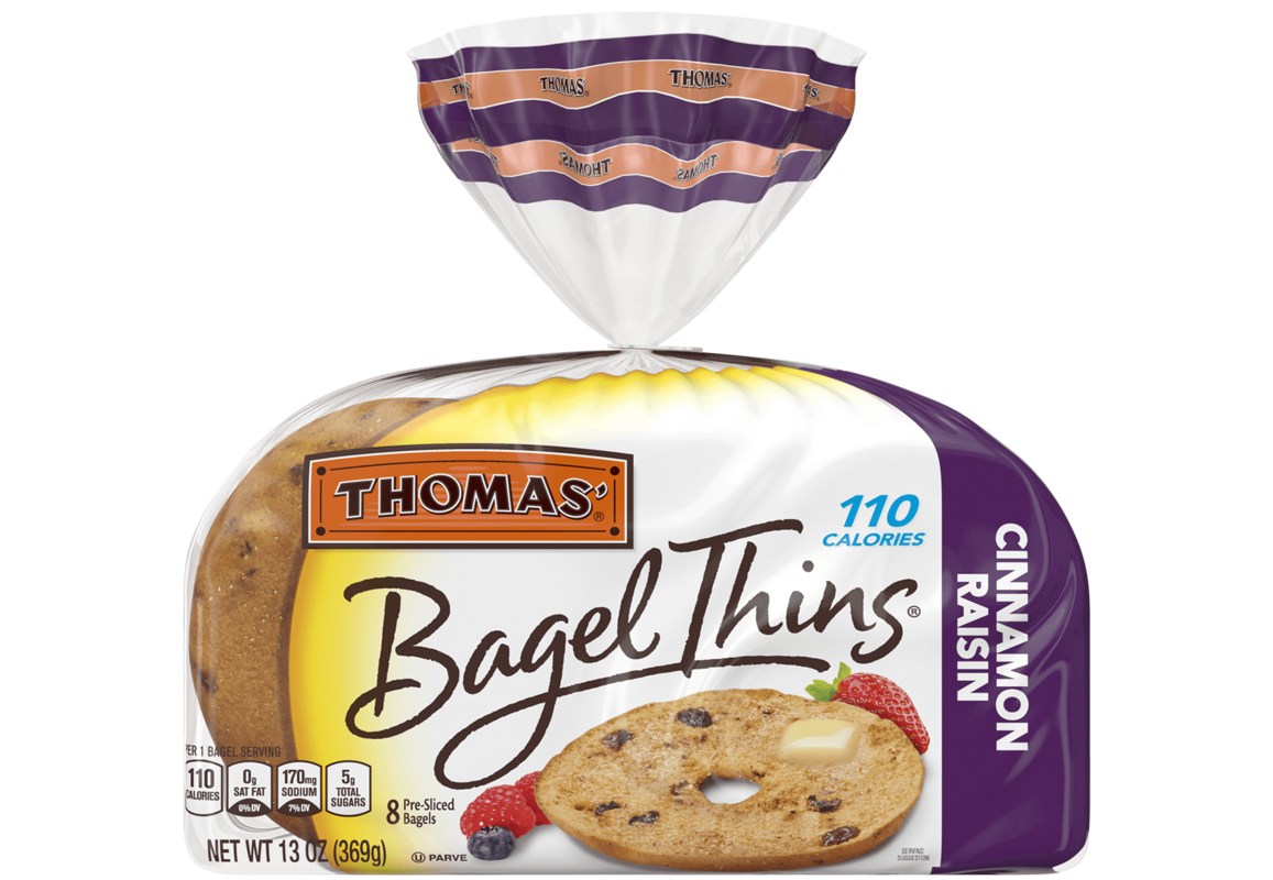Thomas Cinnamon Raisin Bagel Thins Bagels Thomas Breads Bagels are usually made from a mere yeasted dough that is further shaped like a doughnut. thomas cinnamon raisin bagel thins