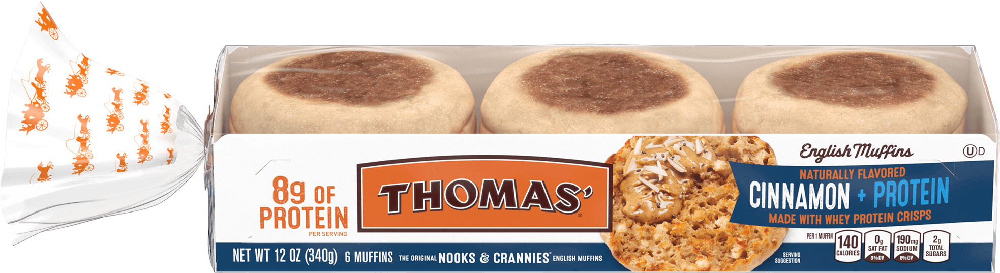 Thomas'® Cinnamon Protein English Muffins | Thomas' Breads